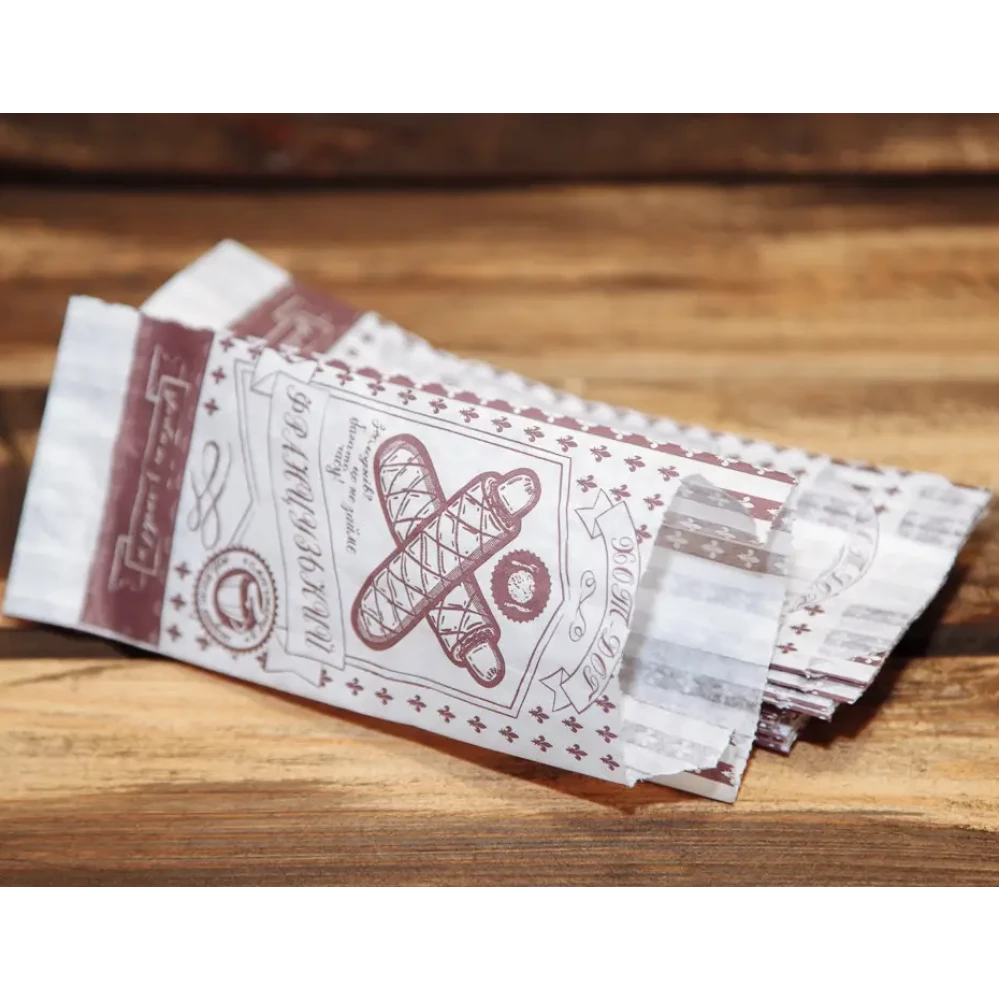 Упаковка паперова для французького хот дога з білого крафта 117