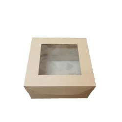 Коробка з віконцем бура