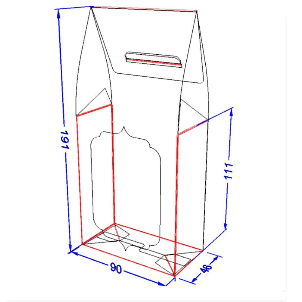 Картонна упаковка для чаю, сухофруктів, горіхів, Біла