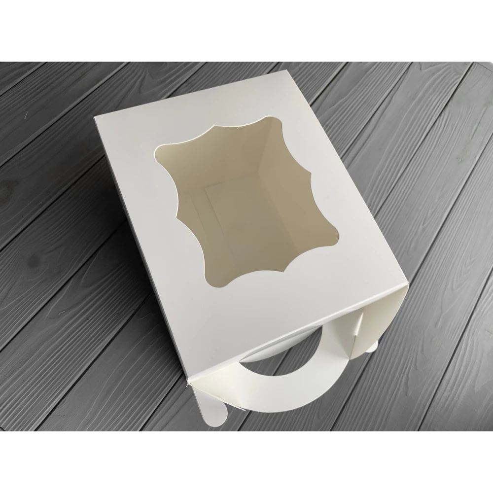 Коробка для пасхи 170х170х210 мм крейдована біла KPP3