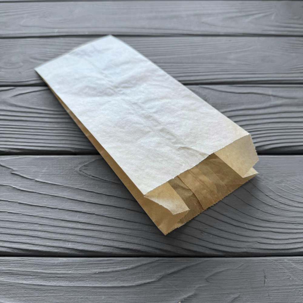 Пакет саше коричневий 230х90х50 мм (середньої жиростійкості) 148Ф