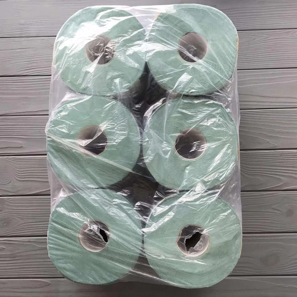 Рушник паперовий рулон Кохавинка зелений 80 метрів/600 відривів (6рул/уп)