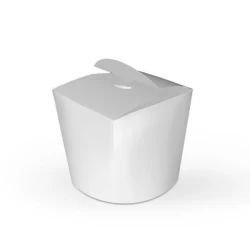 Коробка для локшини і салатів 600 мл. Біла