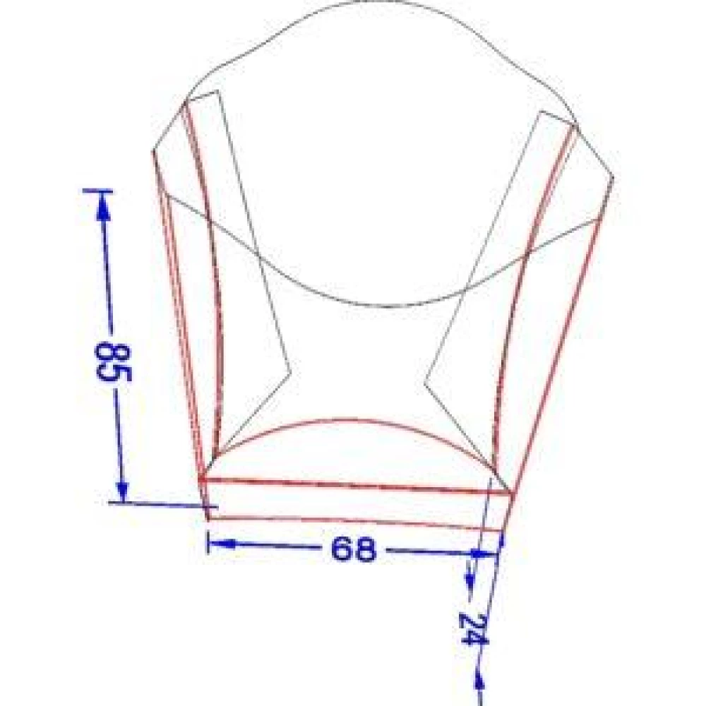 Упаковка для картоплі фрі Міні Чорна (50шт/уп)