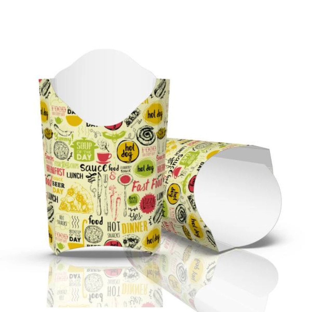 Упаковка для картоплі фрі Міді Світла (50шт/уп)