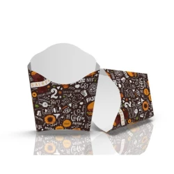 Упаковка для картоплі фрі Міні Темна (50шт/уп)