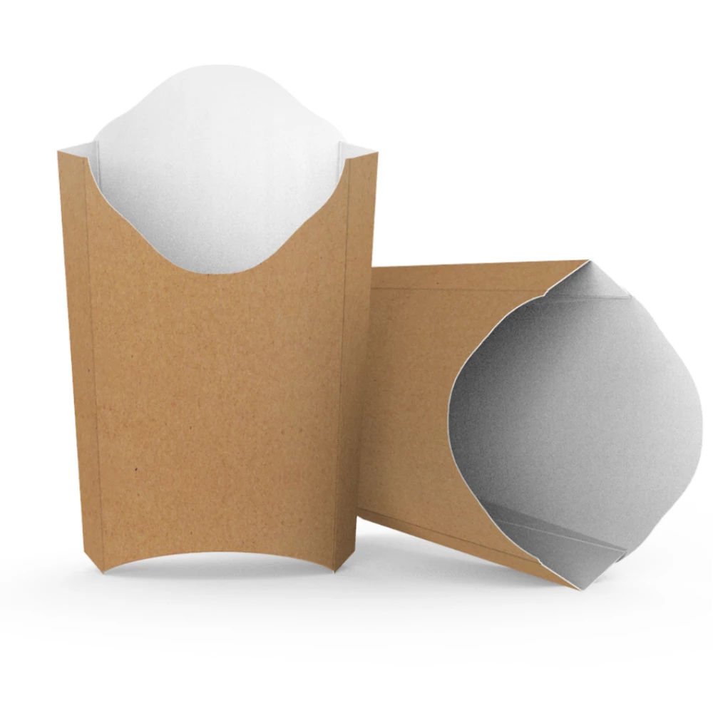 Упаковка для картоплі фрі Міді Крафт (50шт/уп)