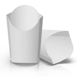 Упаковка для картоплі фрі Максі Біла (50шт/уп)