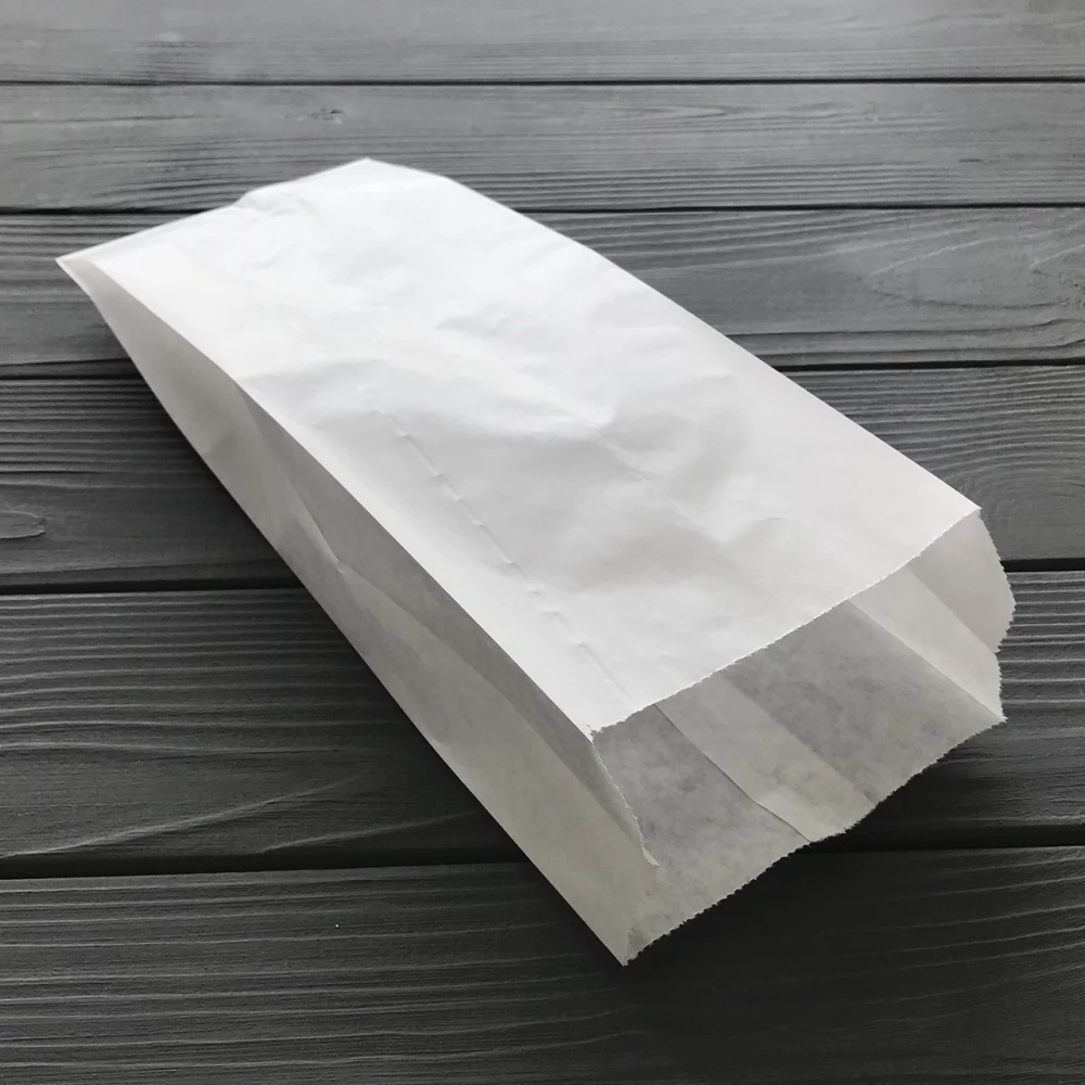 Пакет саше білий 280х100х50 (жиростійкий) 160Ф