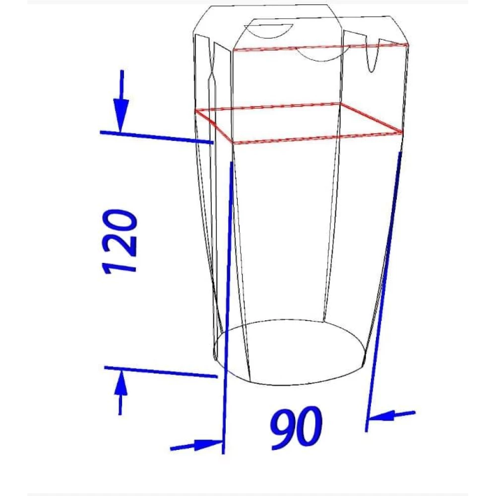 Коробка для локшини і салатів 900 мл. Чорна (50шт/уп)