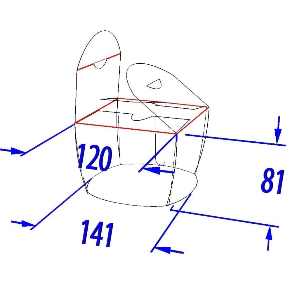 Коробка для локшини і салатів 1,2 л. Крафт (50шт/уп)