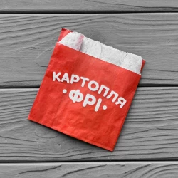 Упаковка для картофеля фри средняя (100-150г) 300Ф