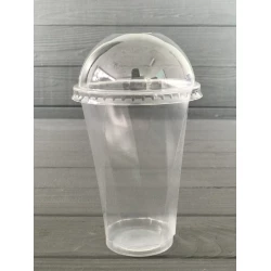 Стакан з купольною кришкою 400 мл Грані (100/1000) 95122