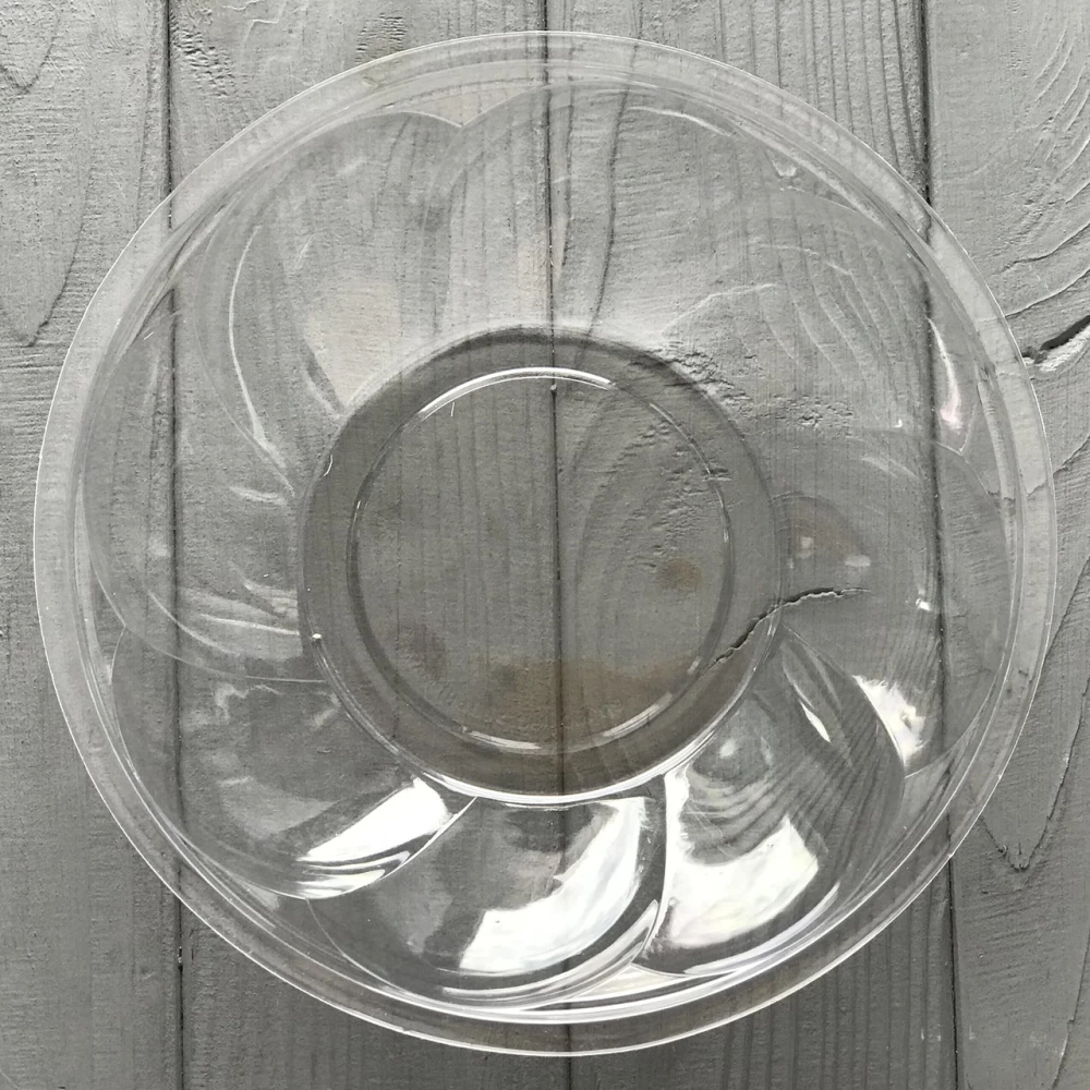 Салатник з кришкою 850 мл (прозорий низ, прозорий верх) 850P