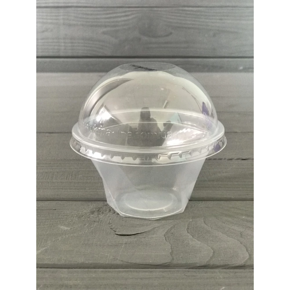 Стакан купольний з кришкою 130 мл (100/1000) 95051