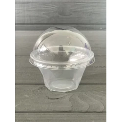 Стакан купольний з кришкою 130 мл (100/1000) 95051