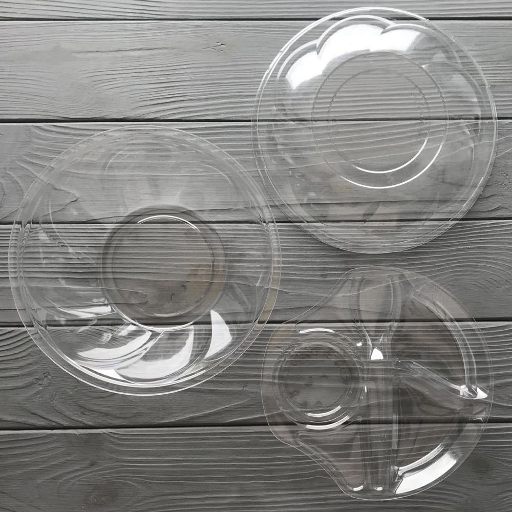 Салатник з кришкою 850 мл (прозорий низ, прозорий верх) 850P