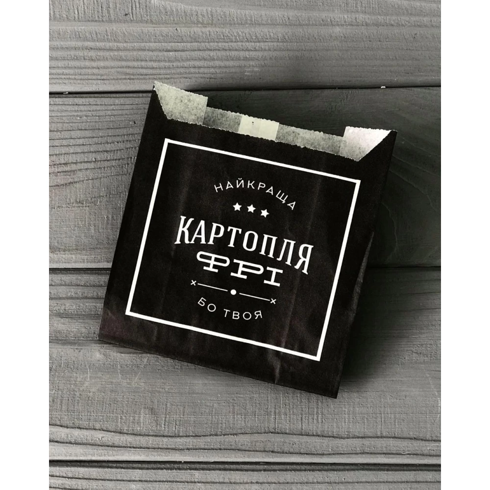 Упаковка для картоплі фрі середня (100 - 150г) 120Ф