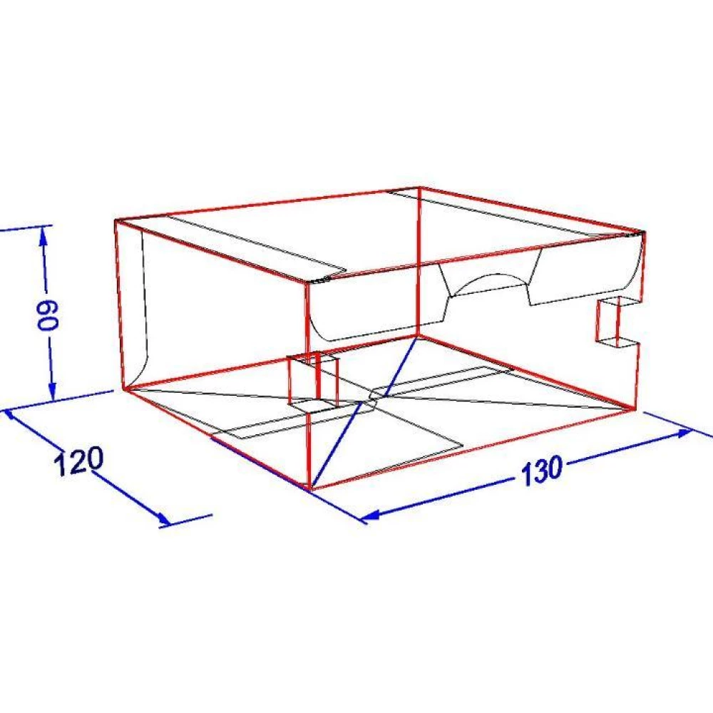 Картонна упаковка снек бокс “Максі“ Чорна