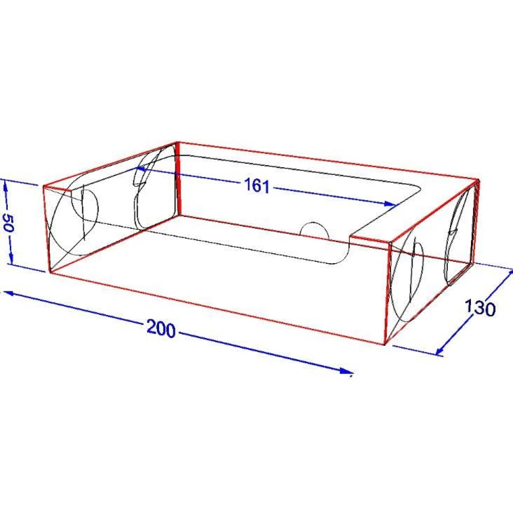 Картонна коробка для солодощів “Максі“ Чорна